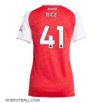 Billige Fotballdrakt Arsenal Declan Rice #41 Replika Hjemmedrakt Dame 2025-26 Kortermet